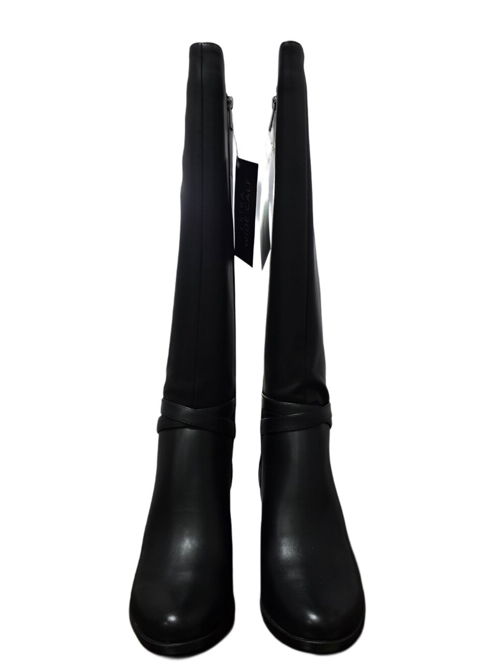 Naturalizer Jane Heeled Knee High Boots In Black NIB Extra Wide Calf - Picture 3 of 10